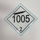 Decal " UN 1005"-4"x4"