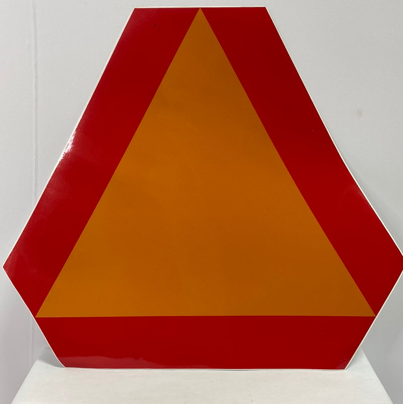 Decal "Slow Moving Vehicle Triangle"- 15" Base x 12-1/4" HGT