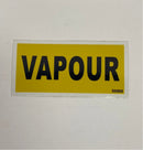 Decal "Vapour Yellow"- 4" x 2"